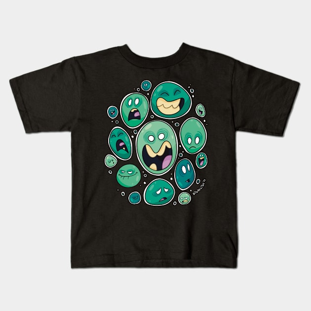 Facies Kids T-Shirt by WeTheSqueemish
